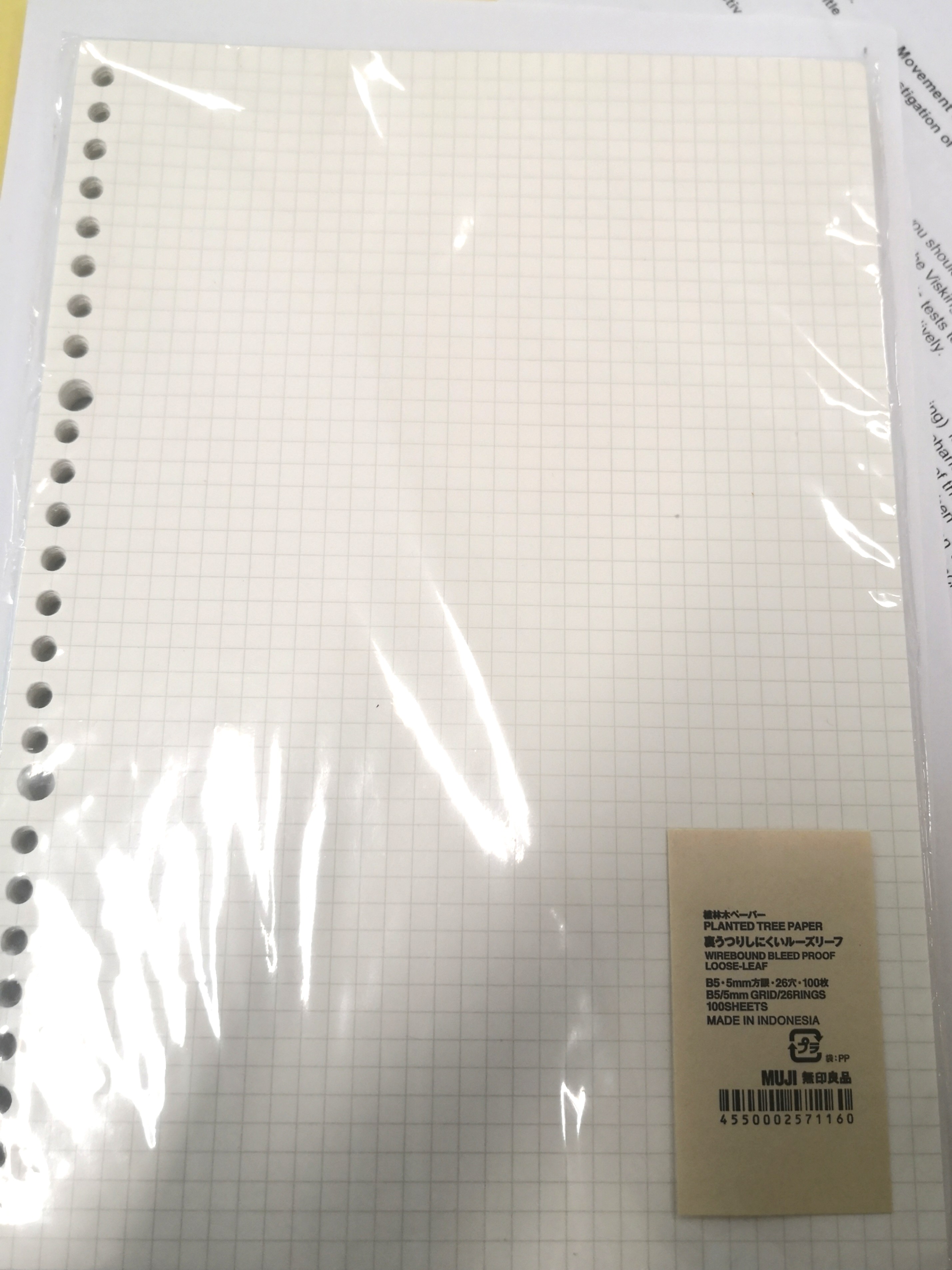 B5 MUJI grid paper, Books & Stationery, Stationery on Carousell