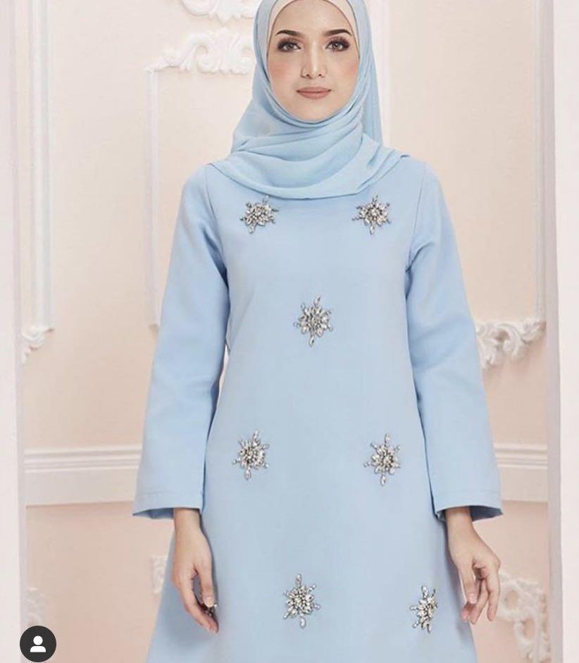 Baju Kurung Pahang Muslimah Fashion Two Piece On Carousell
