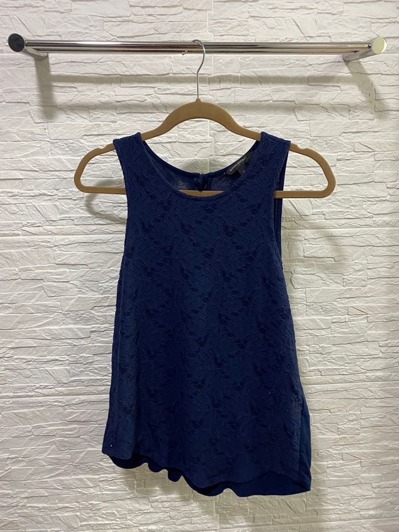 banana republic navy blue dress