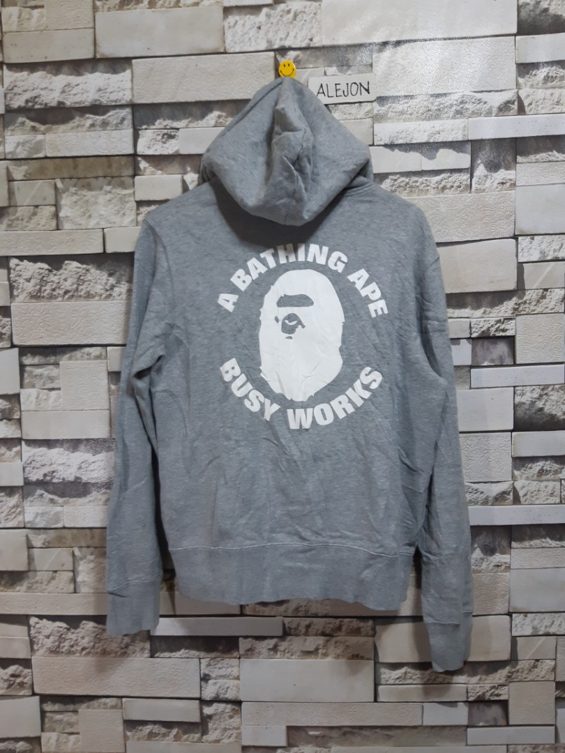 bape busy works hoodie