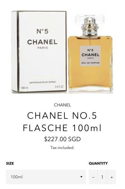 chanel no 5 cheapest price
