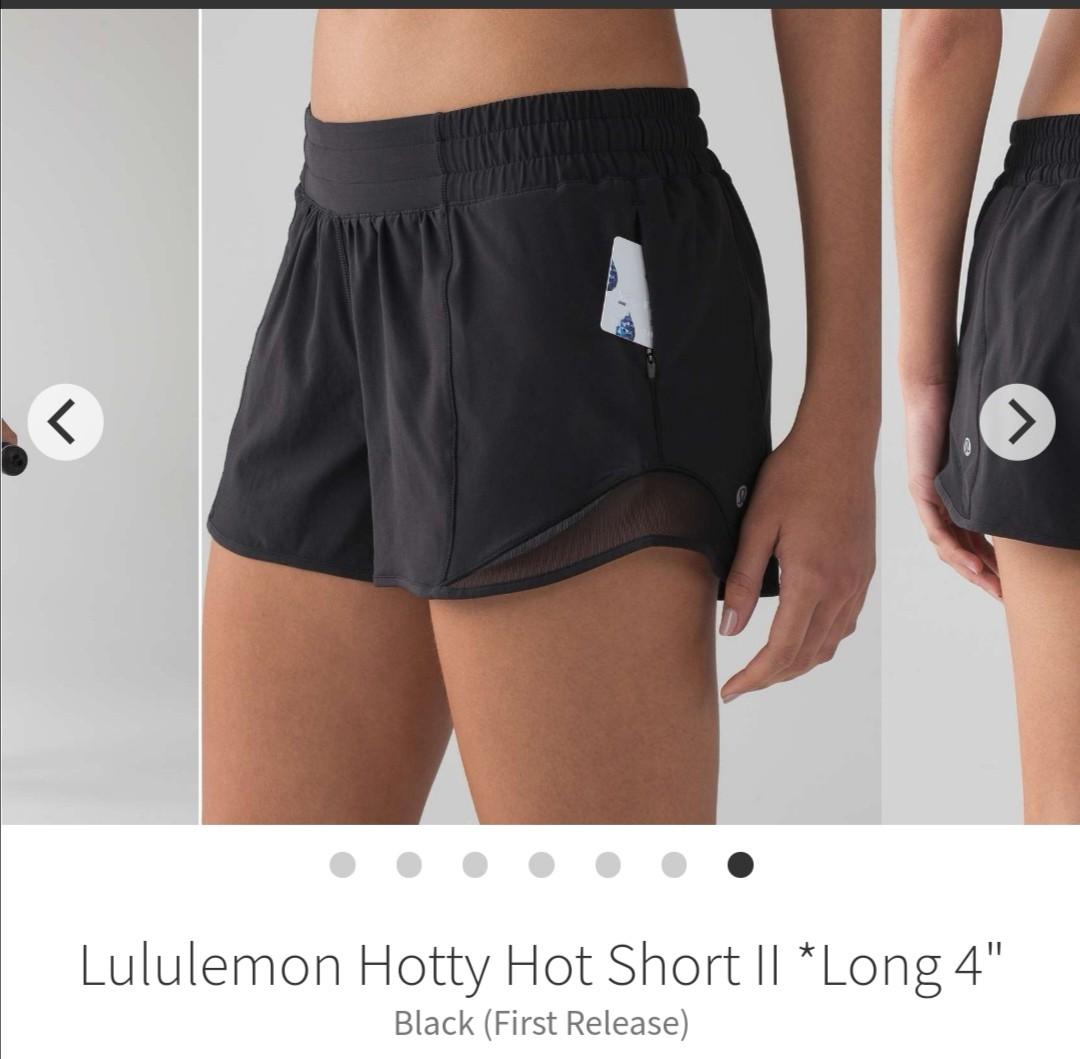 lululemon hotty hot shorts size 2
