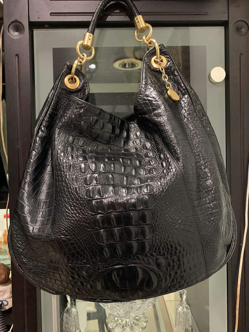 brahmin grey handbag