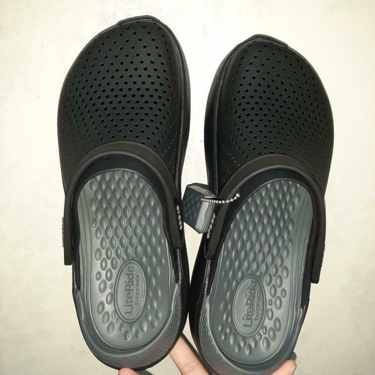 Brand New Crocs Literide Black (Original), Women's Fashion, Footwear ...