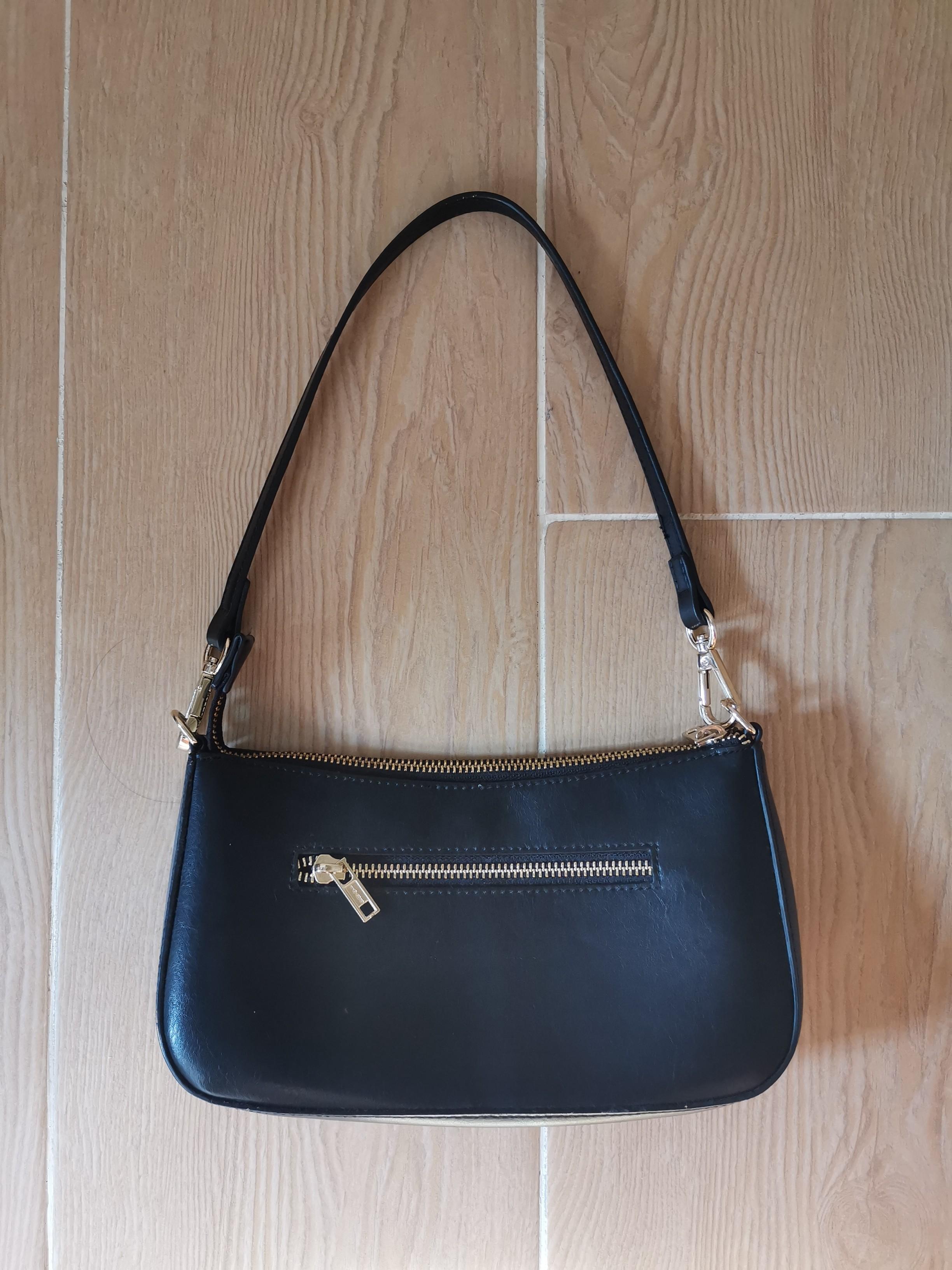 Brandy melville black and gold shoulder bag, 女裝, 女裝袋 ＆ 銀包 Carousell