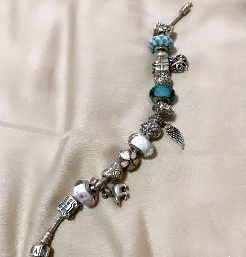 CLEARANCE Pandora White Glass Faceted Charm