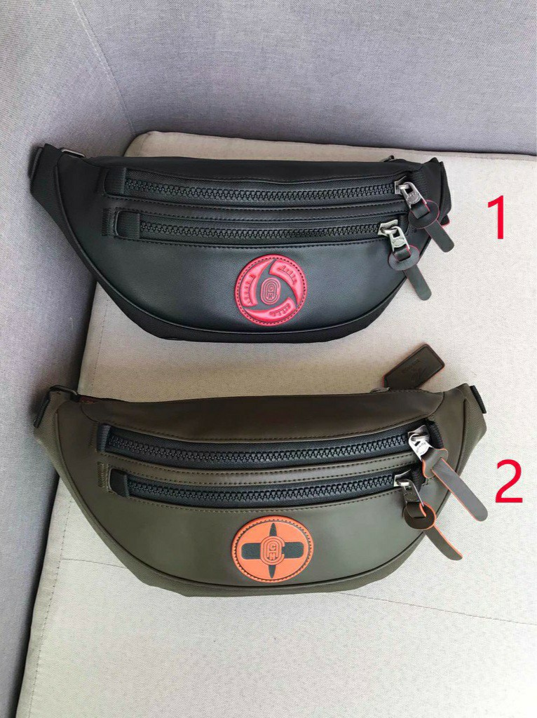 Coach Naruto Mode Waistbag, Fesyen Pria, Tas & Dompet , Tas Selempang