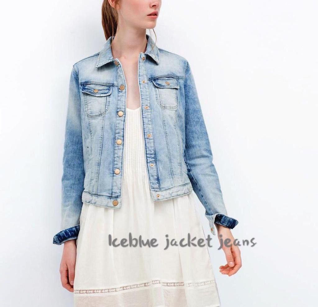 ice blue denim jacket