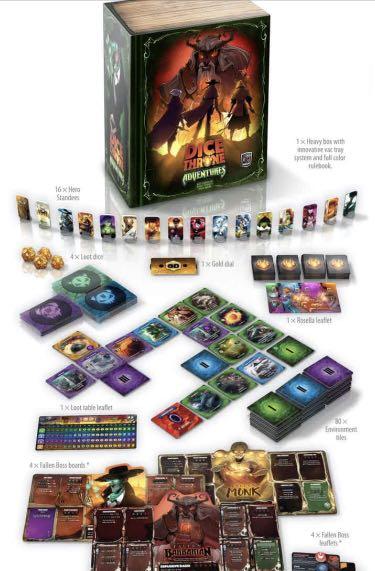 NEW Dice Throne Season 2 Champion Edition Board Game Kickstarter Promos Extras 