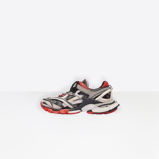 balenciaga track grey red