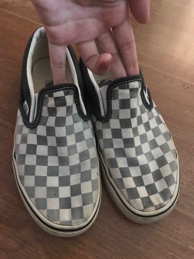 checkerboard vans fading