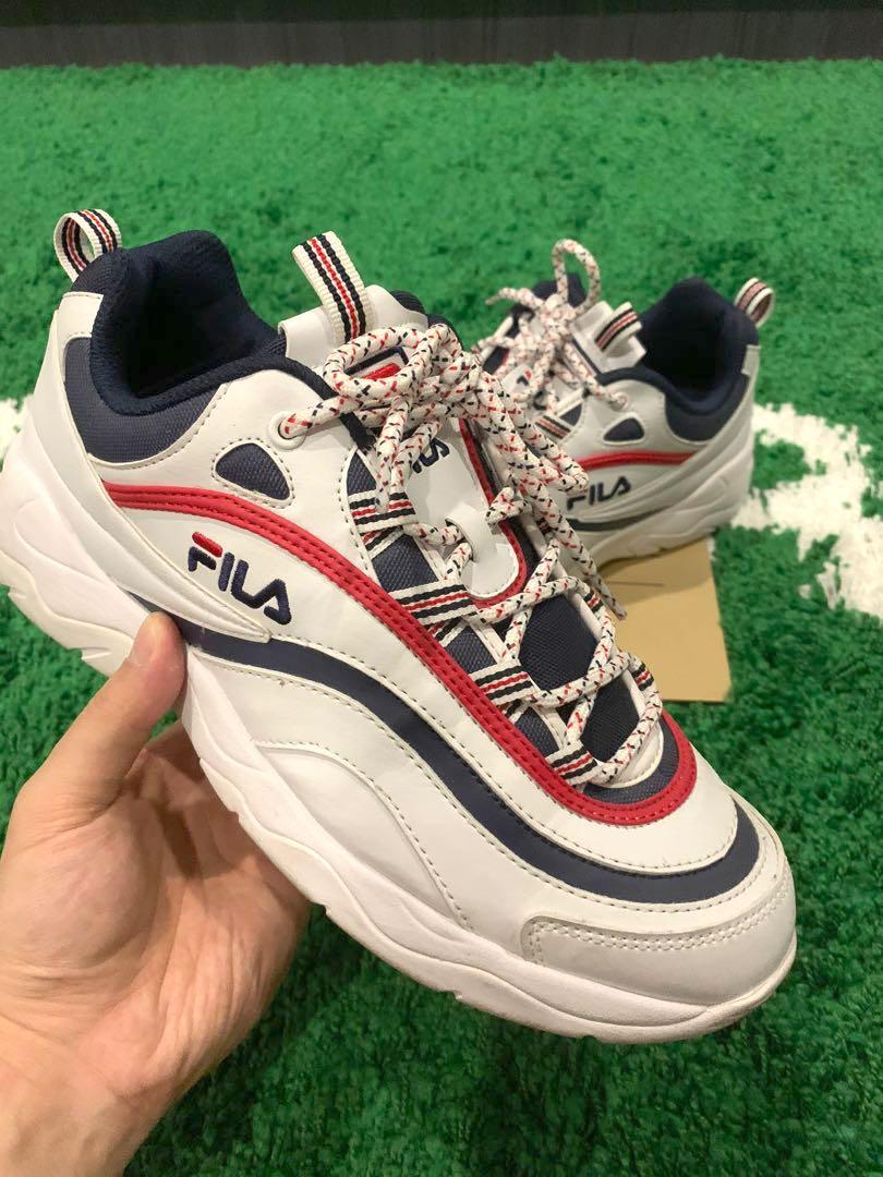 Fila ray shop white navy red