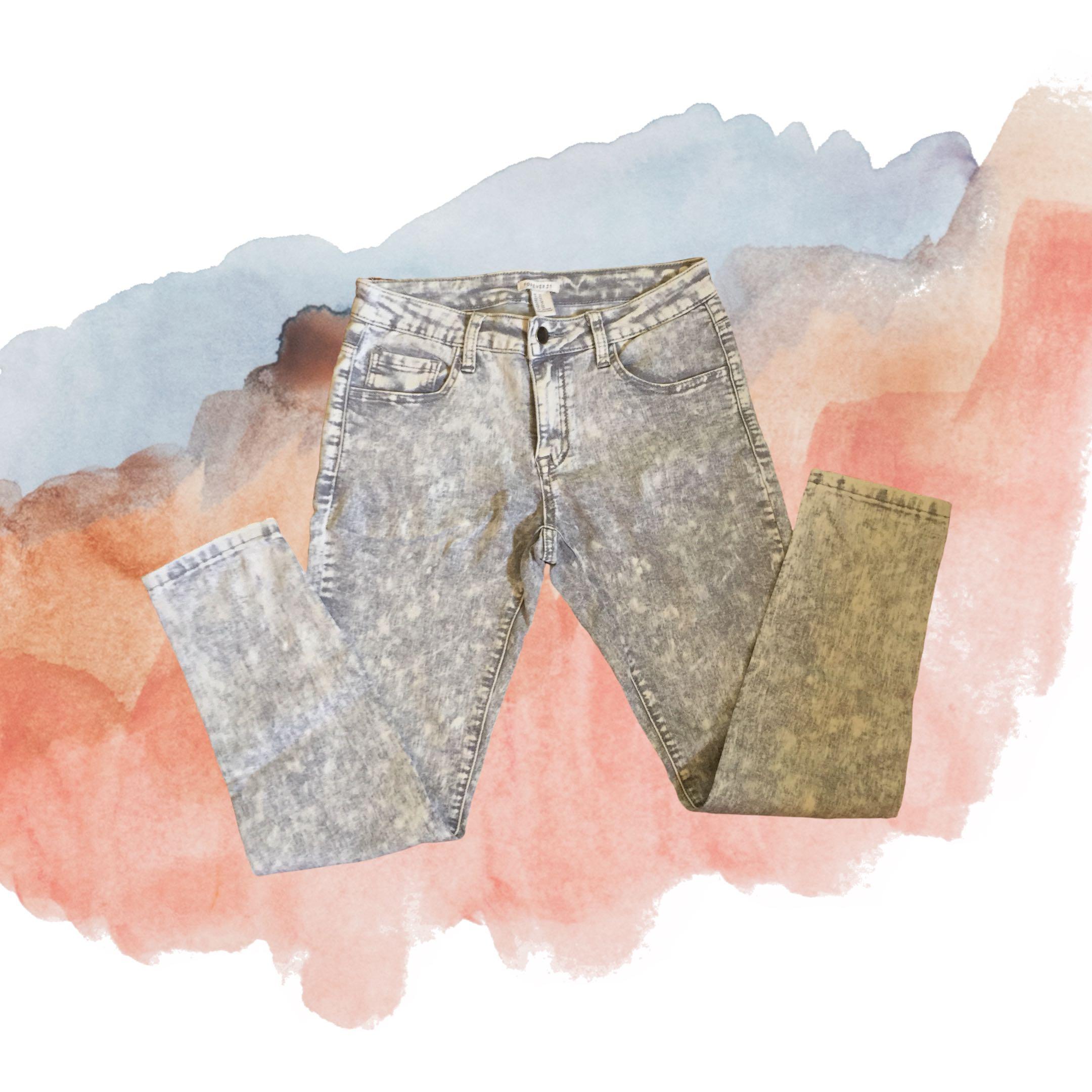 forever 21 acid wash jeans