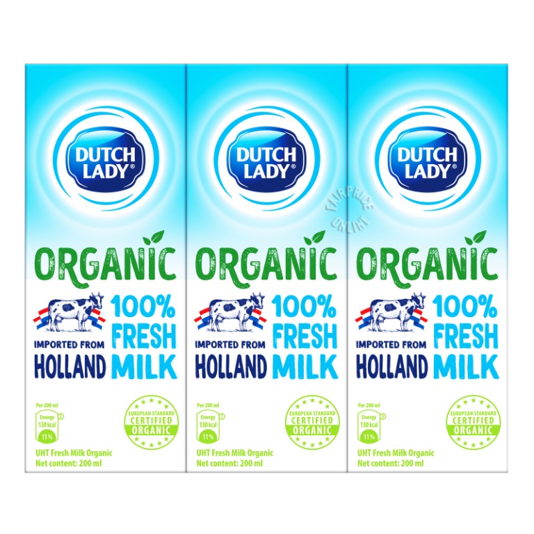 Full Cream Milk Dutch Lady Uht Milk Organic Fresh Milk 24 X 200ml Food Drinks Beverages On Carousell