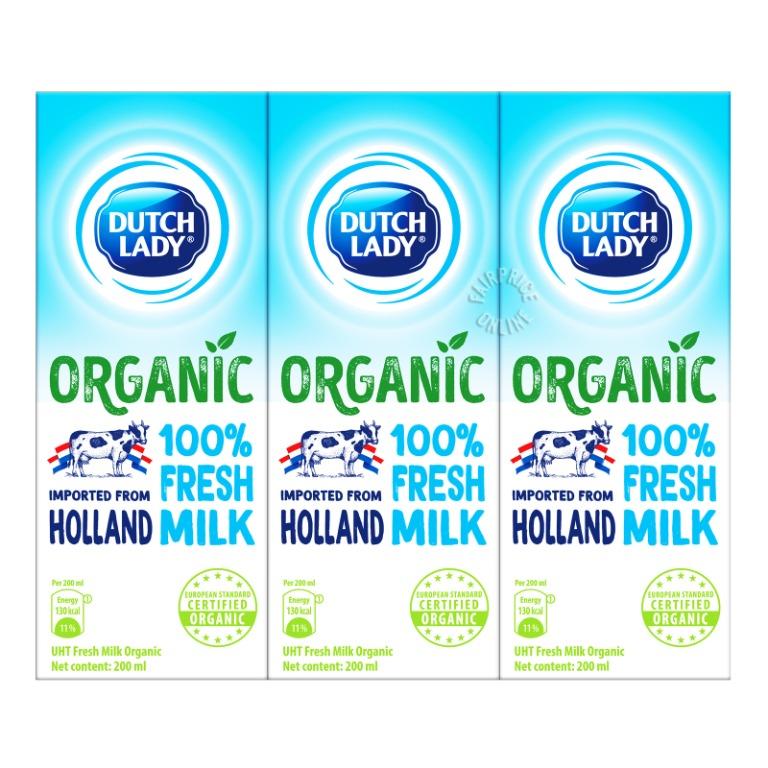 Full Cream Milk Dutch Lady Uht Milk Organic Fresh Milk 24 X 200ml Food Drinks Beverages On Carousell