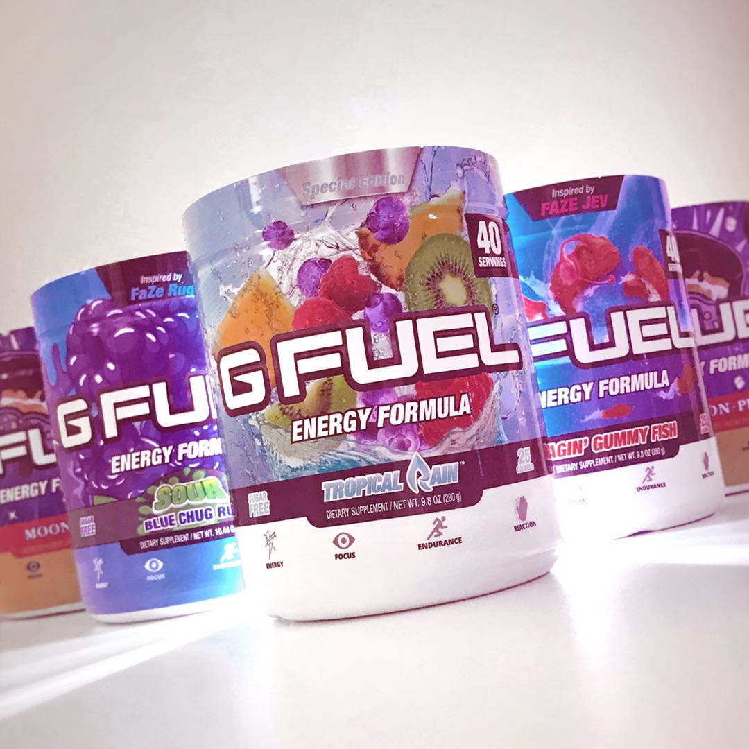 G FUEL(GFUEL) energy drink Tropical Rain flavour, Food & Drinks