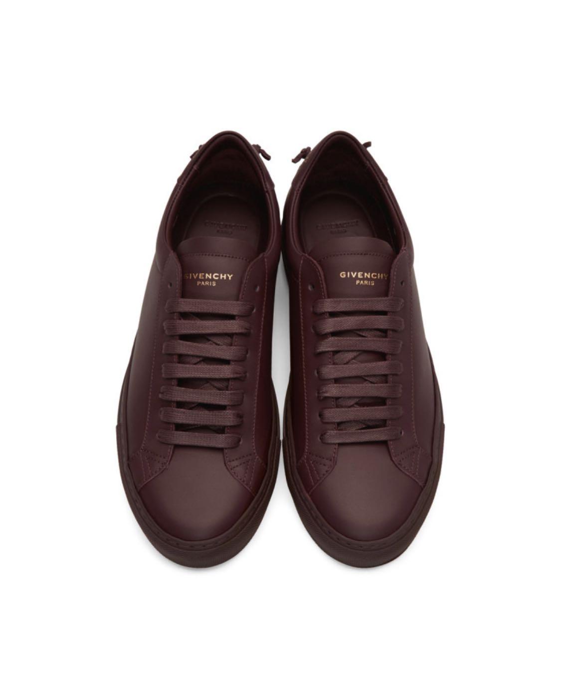 givenchy burgundy sneakers