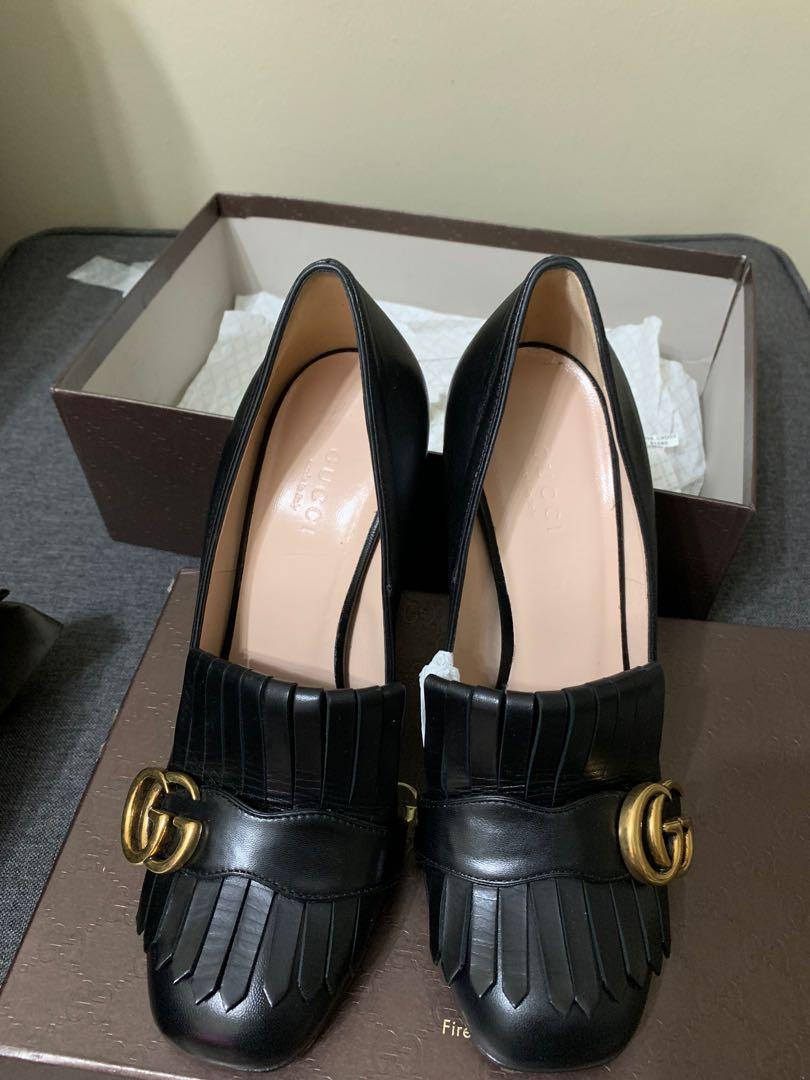 Size 38/5 Gucci Marmont heels - Lamamlaka - Vintage Styles