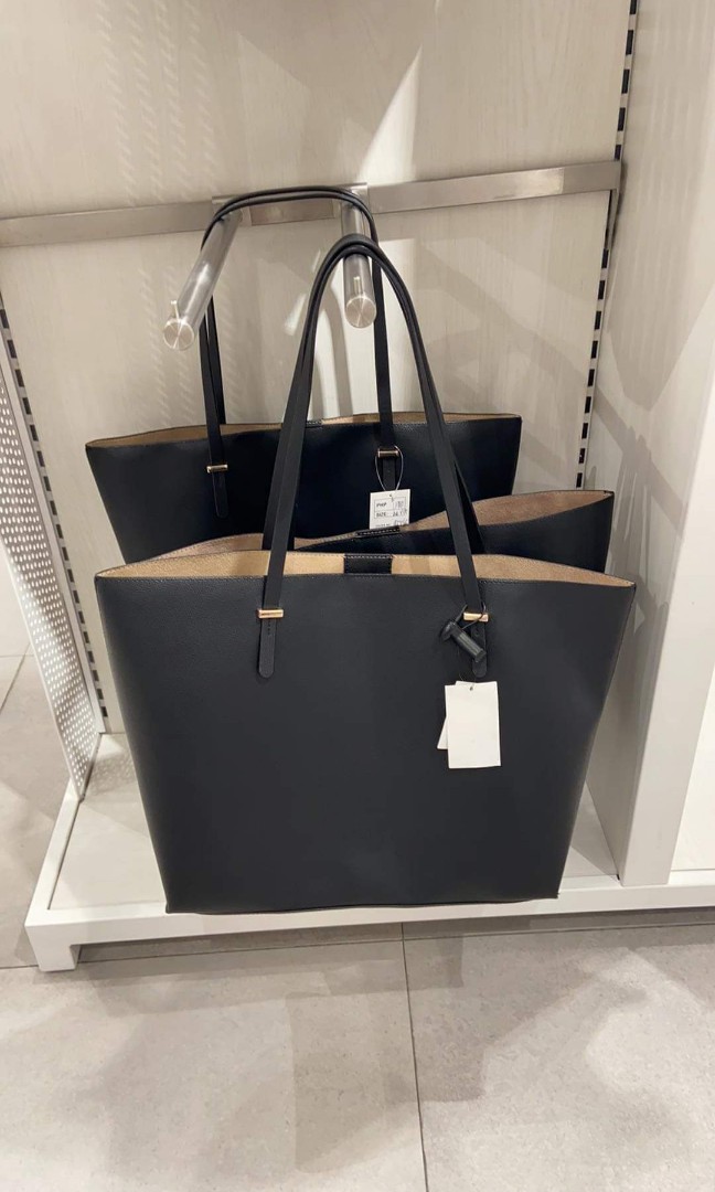 H M black tote bag Women s Fashion Bags Wallets Tote Bags on