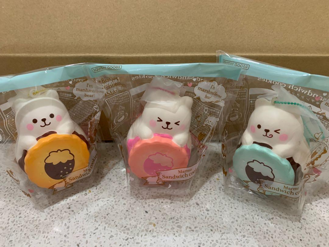 iBloom Marmo Marshmallow Bear Sandwich Cookie Squishy