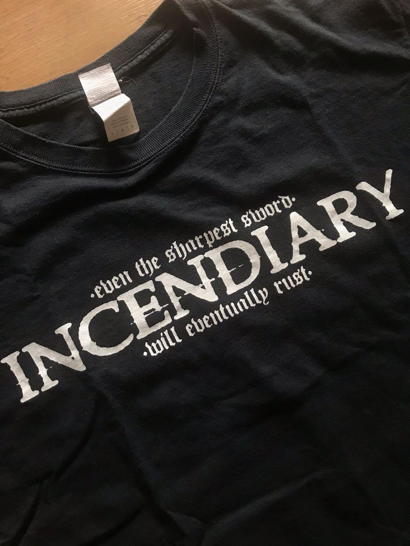 INCENDIARY band merch sz L Men s Fashion Tops Sets Tshirts