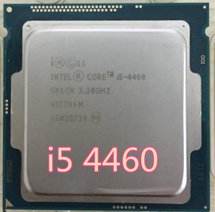 Intel i5-4460 Processor 6M Cache, up to 3.40 GHz LGA 1150 SOCKET (Category: Computer Parts) located in Quezon City. Submitted by besteinpc (Listing ID 1020579991, Image 2). Description: Intel i5-4460 Processor 6M Cache, up to 3.40 GHz Performance # of Cores: 4 # of Threads: 4 Processor Base Frequency 3.20 GHz Max Turbo Frequency 3.40 GHz Cache 6 MB Intel® Smart Cache Bus Speed 5 GT/s TDP 84 W.