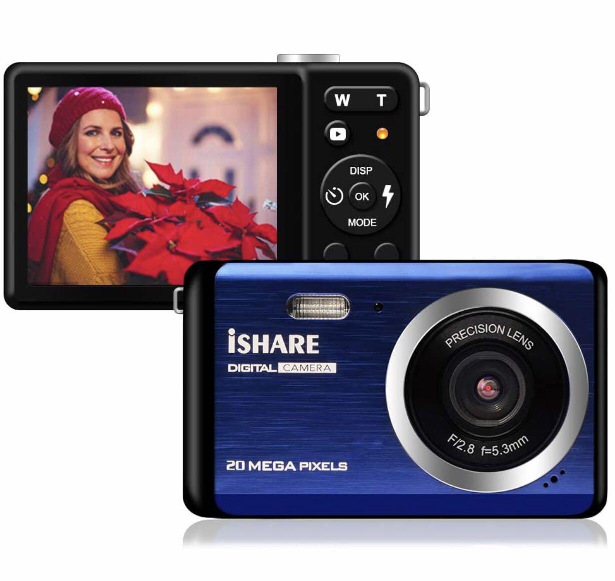 Ishare 20 MP Rechargeable Digital Camera, Photography, Cameras on Carousell