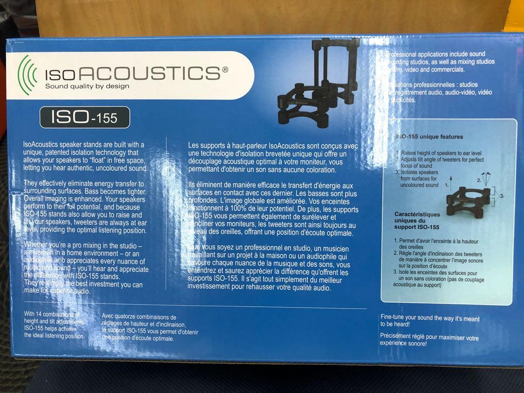 Iso 155 ISO Acoustics ISO-155 Professional Standard for Studio Monitors, Music ...