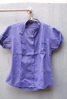 Kemeja Ungu/ purple shirt / purple top/kemeja kerja