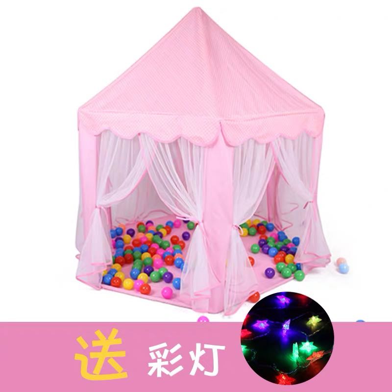 Kids Princess Castle Play Tent Fairy Gift Pink