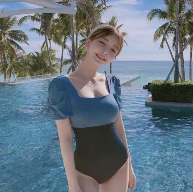 Korean one piece swimsuit clearance