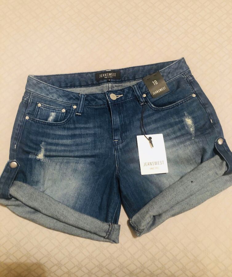 Jeans west shorts womens deals