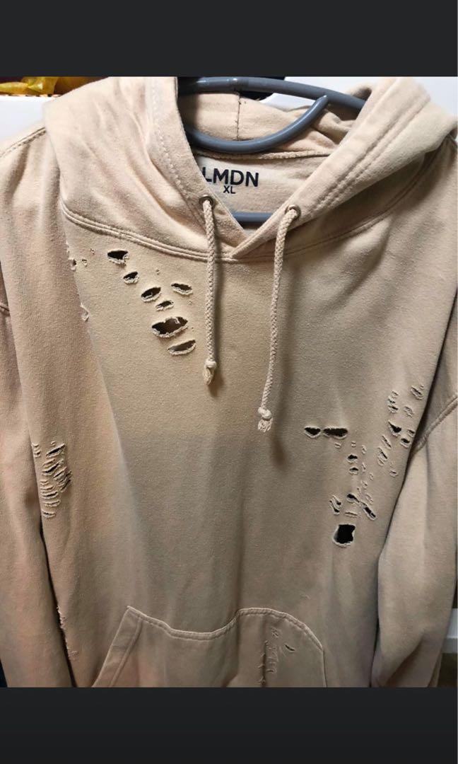Lmdn distressed hoodie clearance