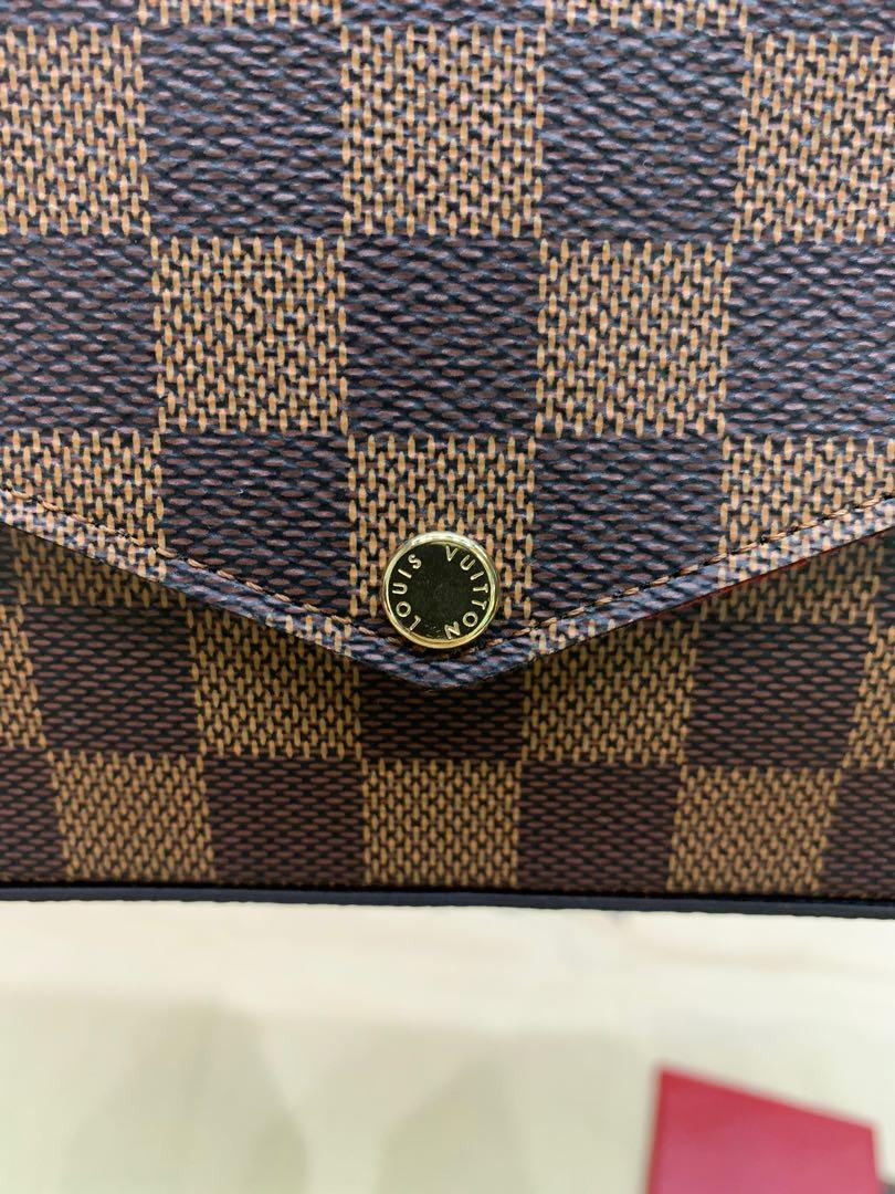Louis Vuitton Felicie Damier Ebene, Luxury, Bags & Wallets, Sling Bags on Carousell