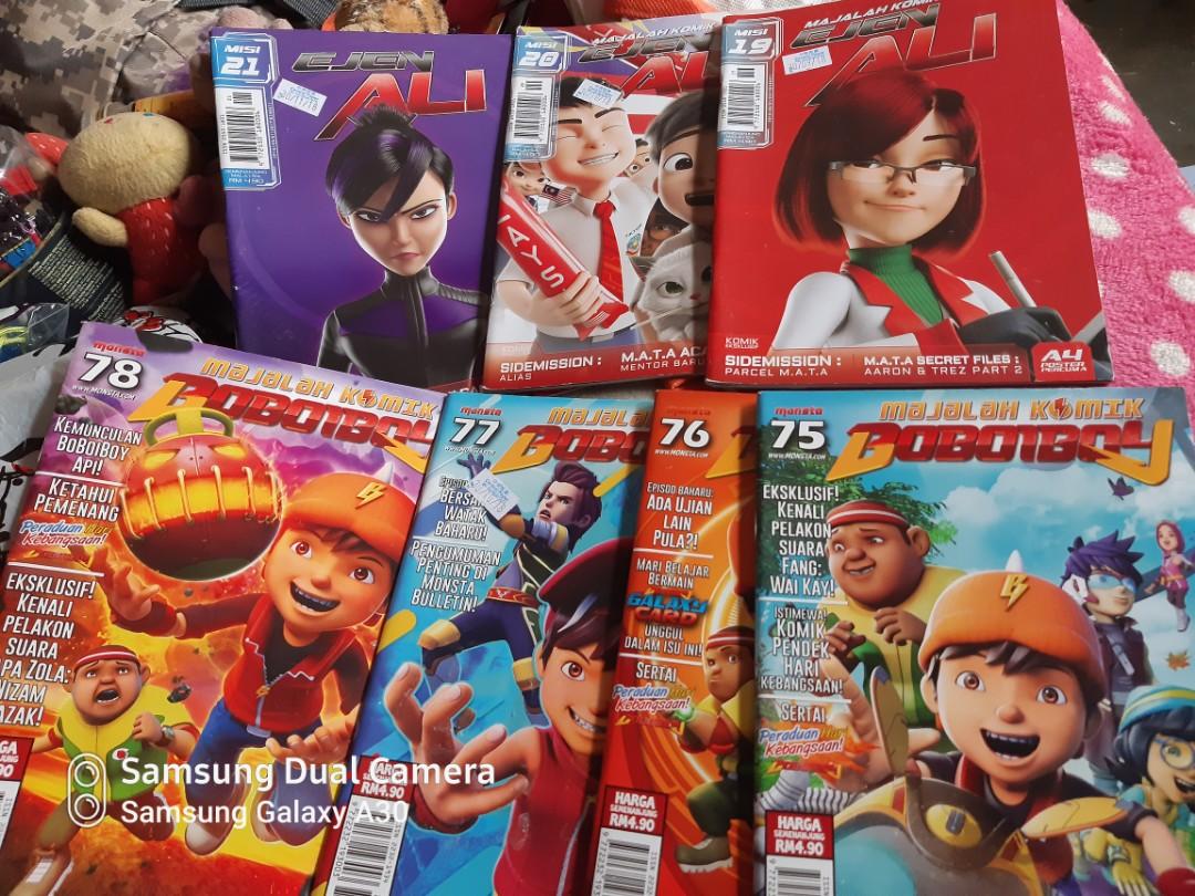 Majalah Komik Ejen Ali Boboiboy Textbooks On Carousell