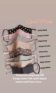 Masker kain motif