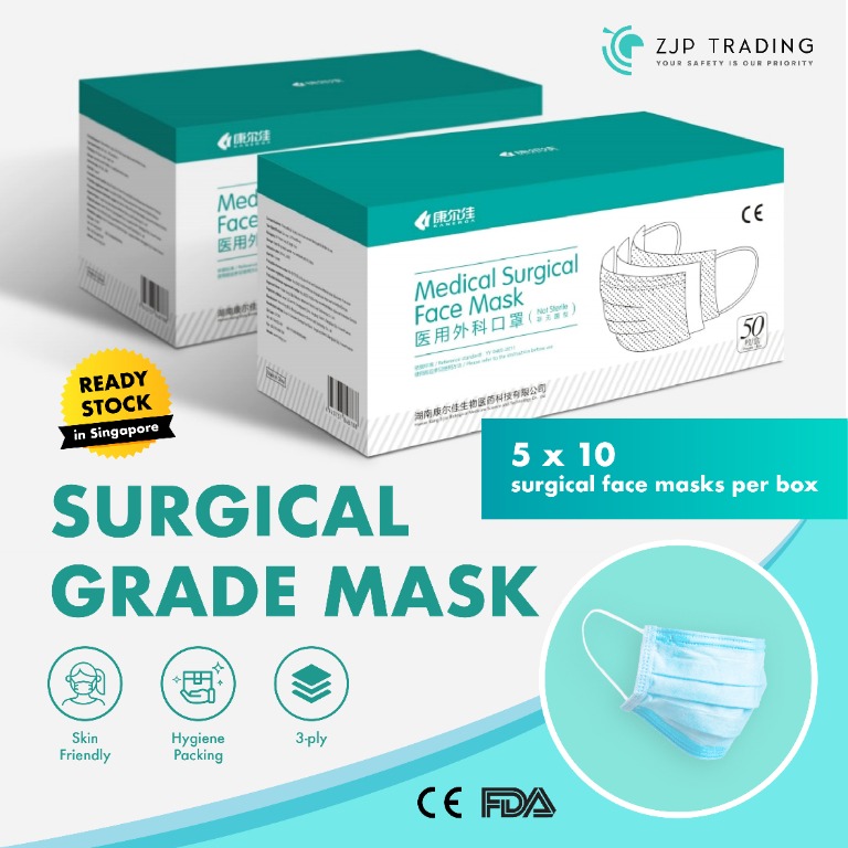 Price Below Cost Ready Stock Medical Surgical 3 Ply Face Mask 50pcs Health Beauty Face Skin Care On Carousell