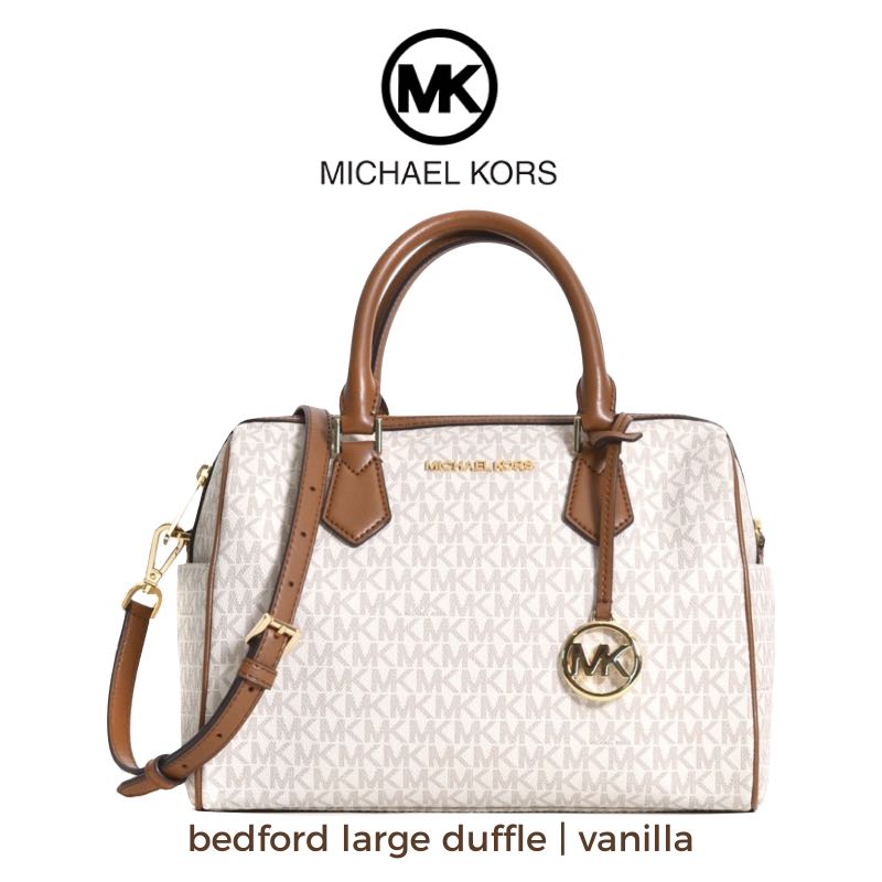 Michael Kors MK Bedford Large Duffle Satchel Bag, Luxury, Bags & Wallets on  Carousell