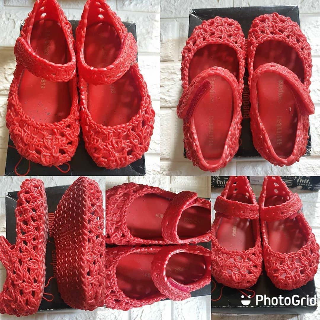 red mini melissa shoes
