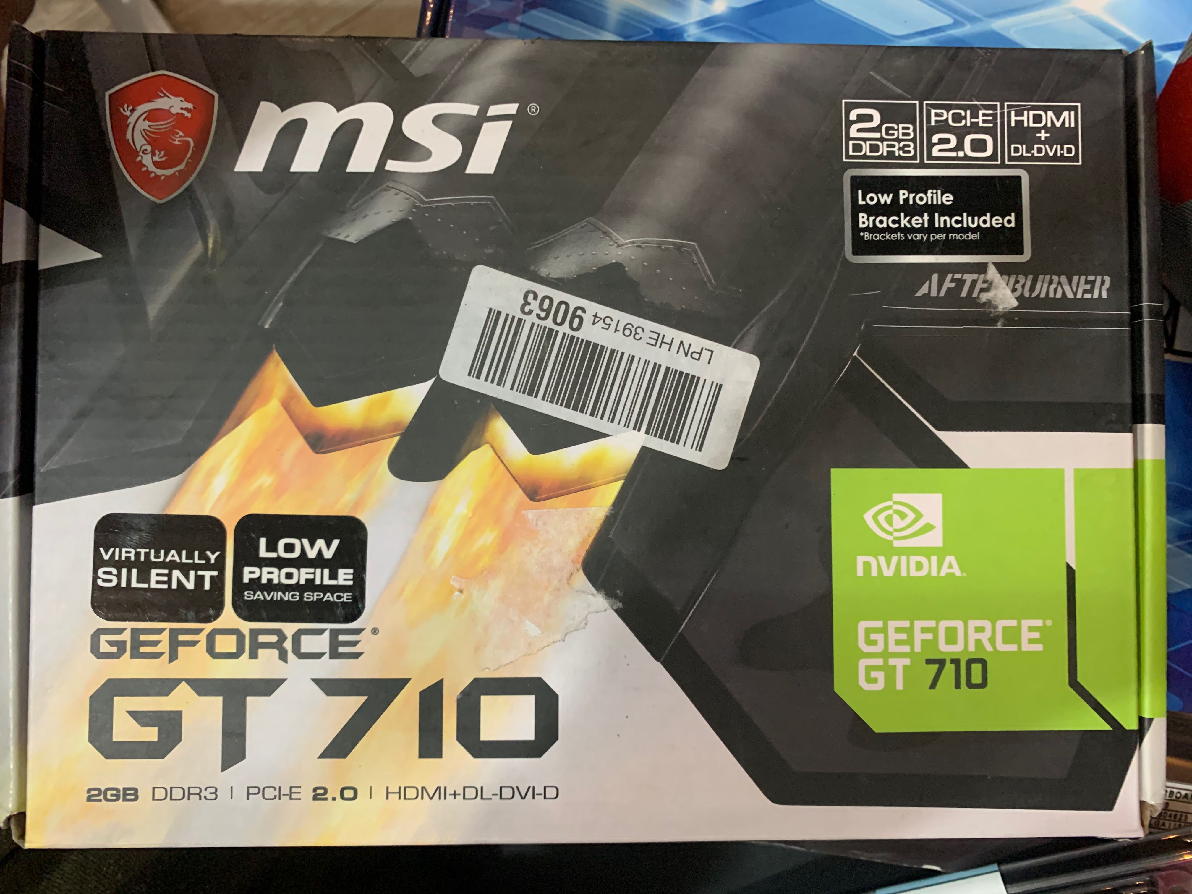 MSI GeForce GT710 2GB DDR3 Low Profile