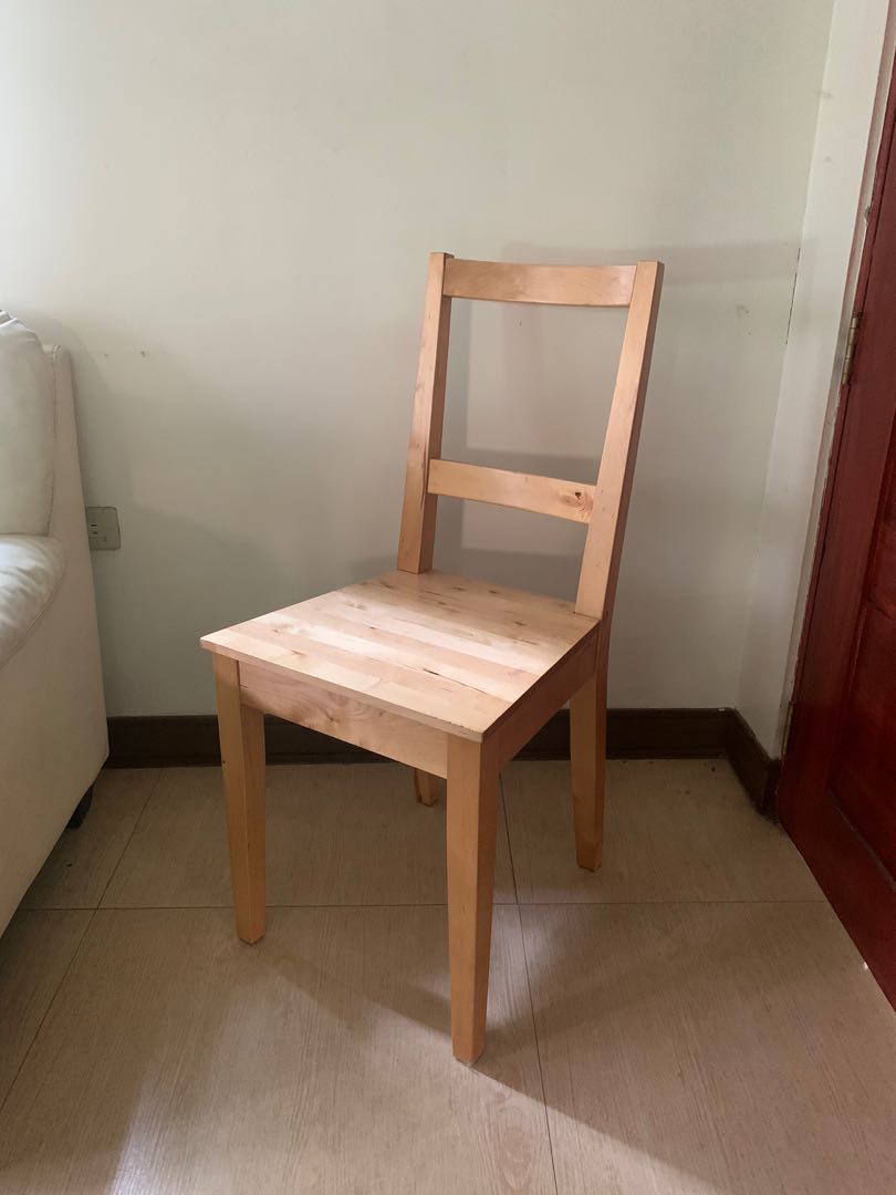 Muji Wooden Chair In Oak Home Furniture Furniture Fixtures Tables Chairs On Carousell