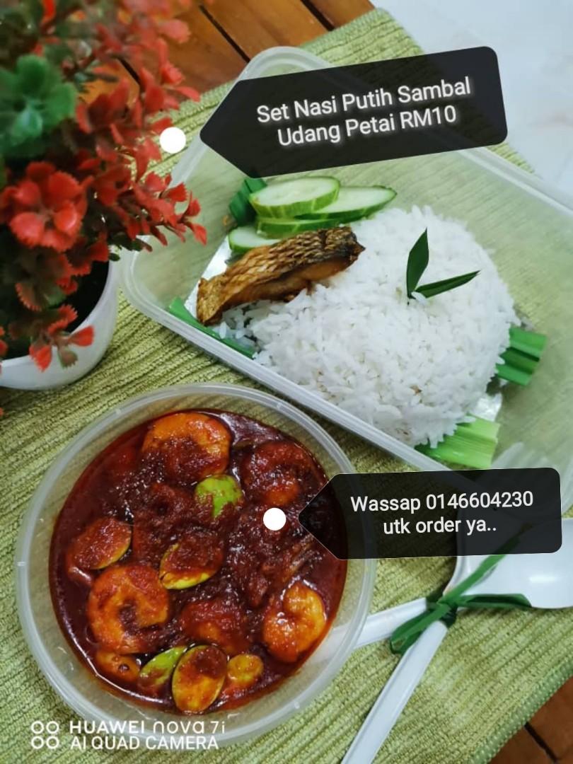 Nasi Putih Sambal Petai Udang Food Drinks Local Delights Halal Main Meals On Carousell