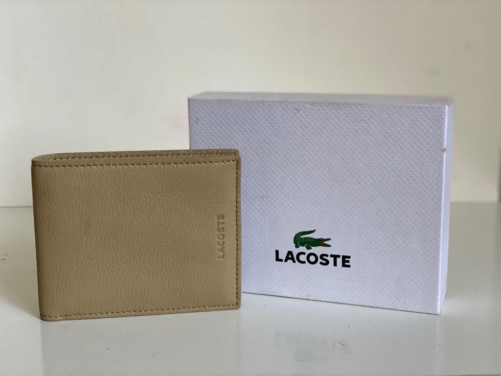 men's lacoste wallet sale