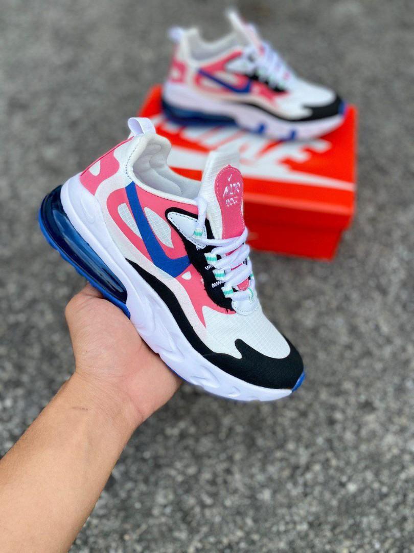 Nike 270 white-hyper pink-photo blue top