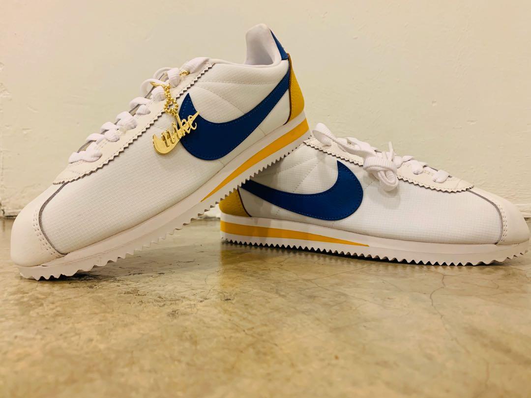 Nike cortez nylon blue yellow london online