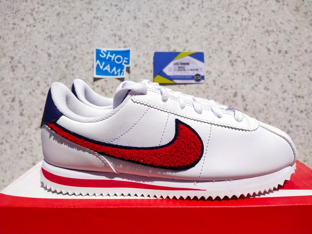 nike chenille swoosh cortez