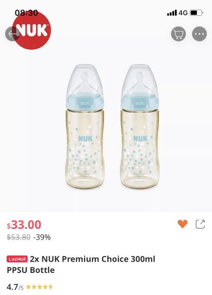 nuk ppsu bottle