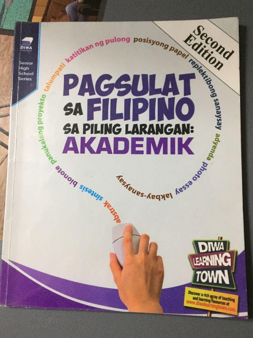 Pagsulat Sa Filipino Sa Piling Larangan Akademik Shs Book Textbooks On Carousell