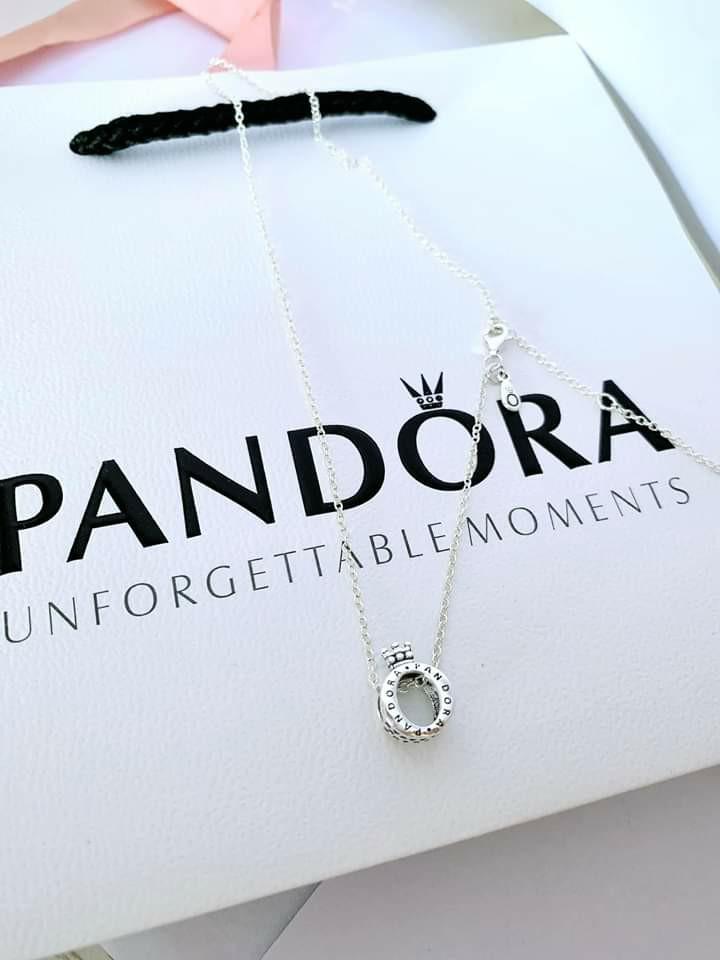 Pandora crown necklace pendant top