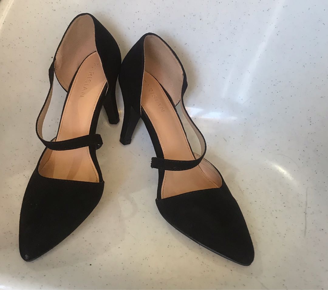 PARISIAN BASIC REZA BLACK HEELS Women s Fashion Footwear Heels on Carousell
